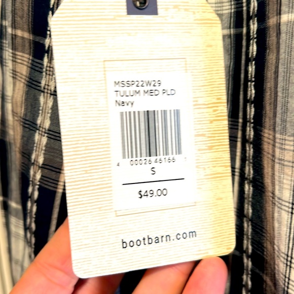 🍻🍺🍻 MOON SHINE SPIRIT PLAID PEARL SNAP SHIRT NWT SIZE SMALL🍻🍺🍻 - Picture 4 of 10